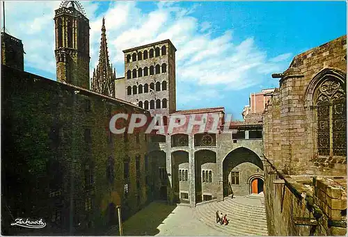 Moderne Karte Barcelona Quartir Gothique Place du Roi