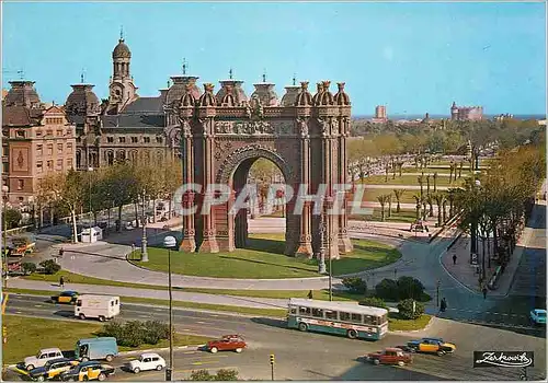 Cartes postales moderne Barcelona Arc de Triomphe et Salon de Victor Pradera