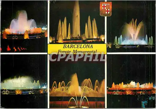 Cartes postales moderne Barcelona Fuente Monumental