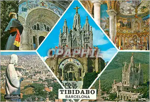 Cartes postales moderne Barcelona Tibidabo