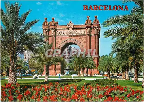 Cartes postales moderne Barcelona L'Arc de Triomphe