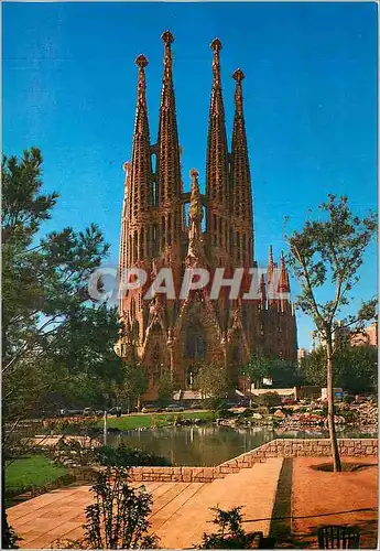 Moderne Karte Barcelona Temple Sainte Famille