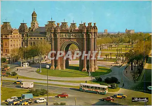 Cartes postales moderne Barcelona Arc du Triomphe et Salon de Victor Pradera