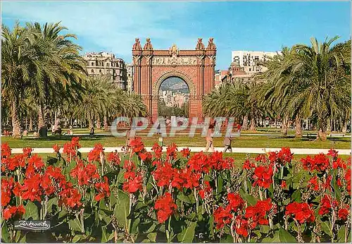 Moderne Karte Barcelona Arc de Triomphe