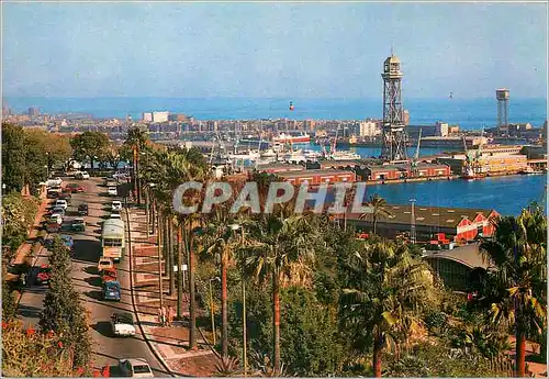 Moderne Karte Barcelona Vue Partielle du Port