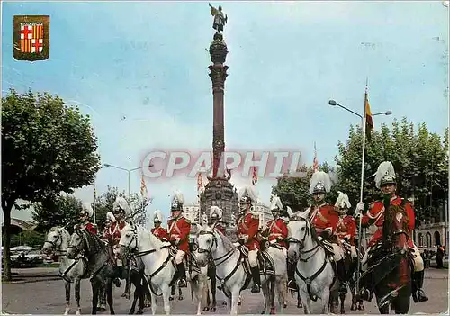 Cartes postales moderne Barcelona Tipica Section de la Police Montee Municipal de l'Hotel de Ville avec Uniforme de Gala