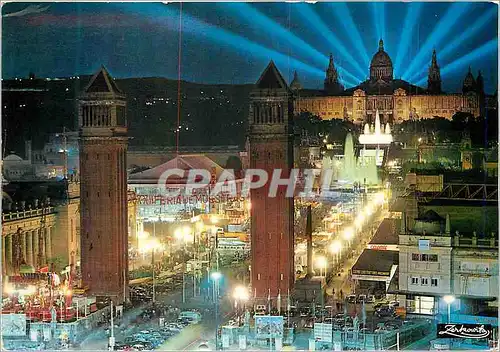 Cartes postales moderne Barcelona Entree de l'Exposition et Palais National de l'Art