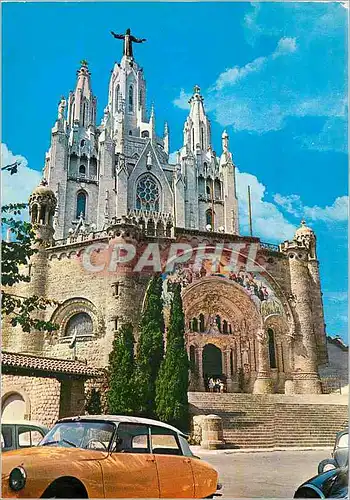 Cartes postales moderne Barcelona Eglise du Tibidabo