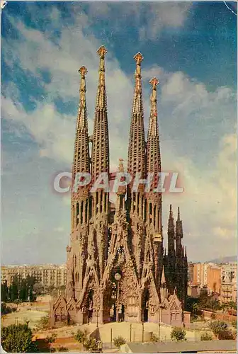 Moderne Karte Barcelona Temple de la Sainte Famille
