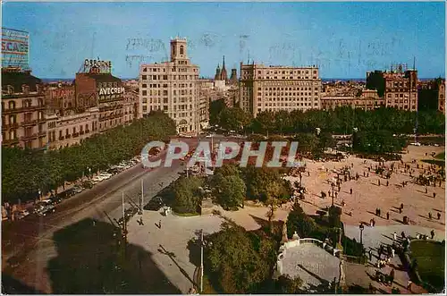 Cartes postales moderne Barcelona Place de catalogne