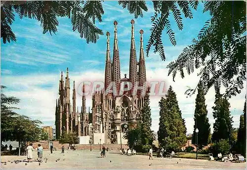 Moderne Karte Barcelona Temple Expiatoire de la Sainte Famille