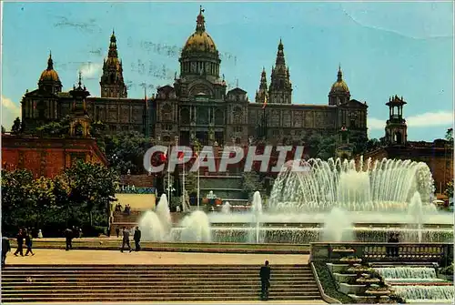 Cartes postales moderne Barcelona Parc de Montjuich et Palais National de l'Art