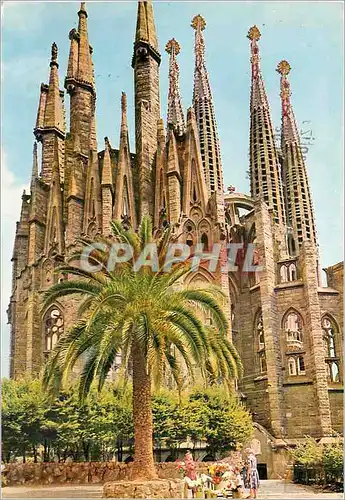 Moderne Karte Barcelona Temple Expiatoire de la Sainte Familia Aspis