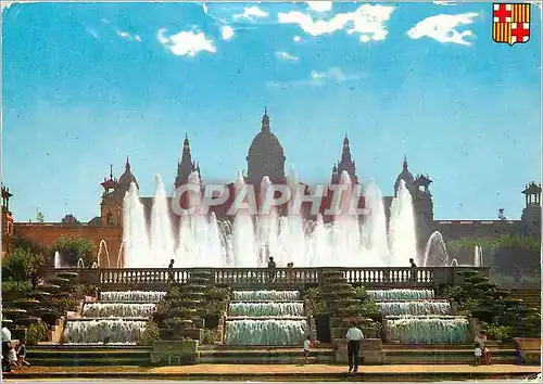 Cartes postales moderne Palais et Fountaine Monumental de Montjuich