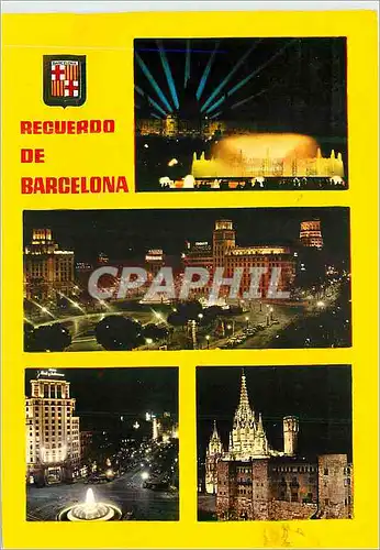 Cartes postales moderne Barcelona Fuente Monumental de Montjuich