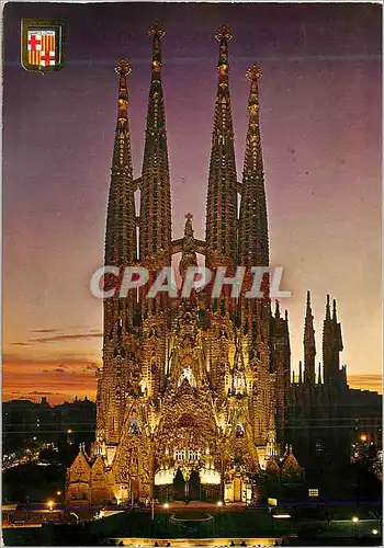 Cartes postales moderne Barcelona Temple de la Sacree Famille