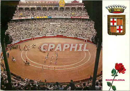 Cartes postales moderne Barcelona Plaza de Toros Monumental Corrida