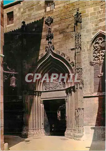 Cartes postales moderne Barcelona Quartier Gothique cathedrale Porte de la Pitie