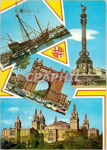 Cartes postales moderne Barcelona Bateau