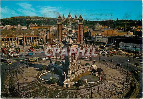 Cartes postales moderne Barcelona Plaza Espana Palacio National