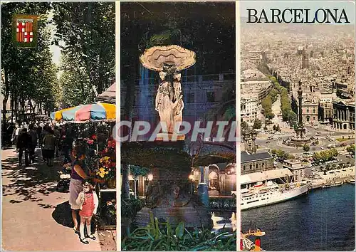 Cartes postales moderne Barcelona Bateau