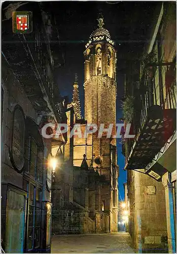 Cartes postales moderne Barcelona Barrio Gotico Vue Nocturne