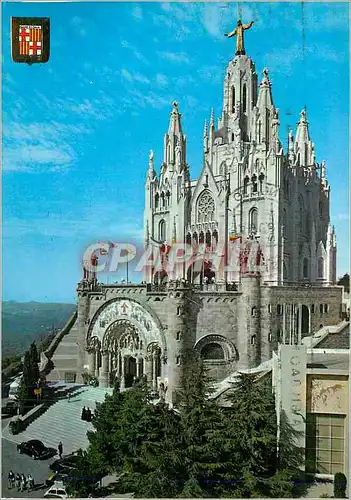 Cartes postales moderne Barcelona Tibidabo Temple Expiatoire