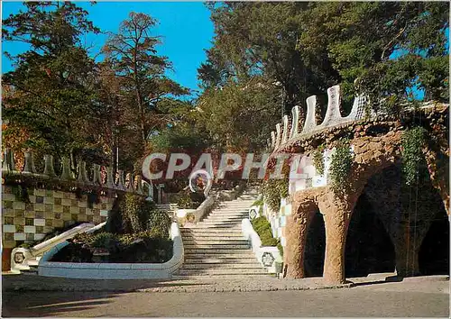 Moderne Karte Barcelona Parque Guell Gaudi