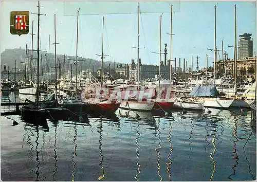 Cartes postales moderne Barcelona Port Bateaux