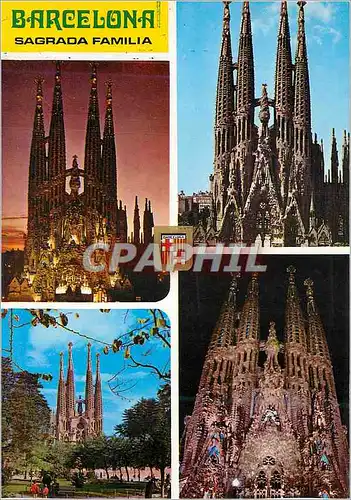 Cartes postales moderne Barcelona Sagrada Familia Divers Aspects