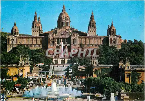 Cartes postales moderne Barcelona Le Palais National (Musee)