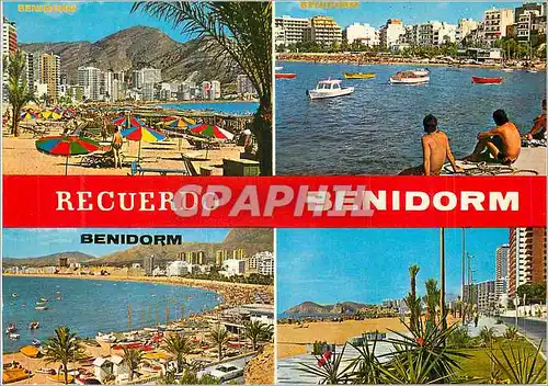 Cartes postales moderne Recuerdo Benidorm Benidorm (Espana)