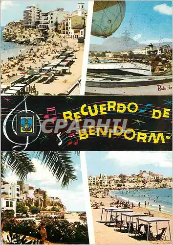Moderne Karte Recuerdo de Benidorm