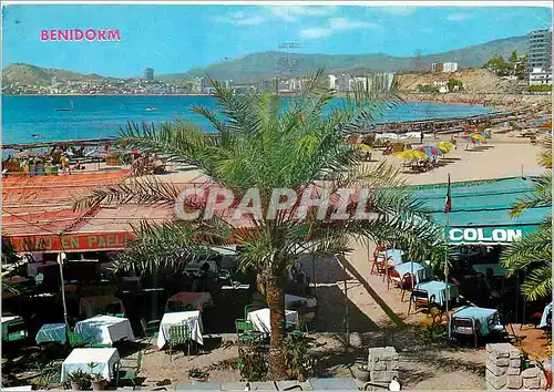 Moderne Karte Benidorm (Alicante) La Plage du Couchant