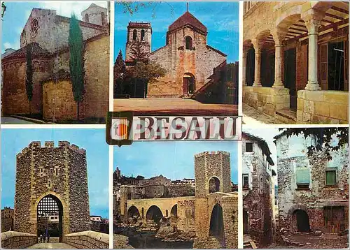 Cartes postales moderne Besalu (Gerona) Comptal Vila Divers Aspects