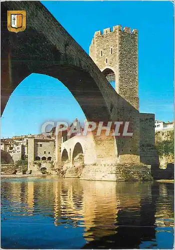 Moderne Karte Besalu (Gerona) Comptal Vila Pont Roman