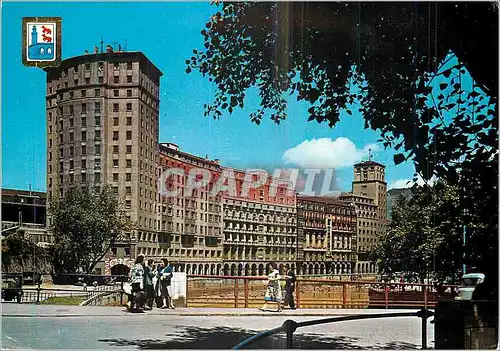 Cartes postales moderne Bilbao Pont de la Merced et Gratte Ciel