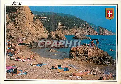 Cartes postales moderne Blanes Costa Brava Plage et Jardin Botanique