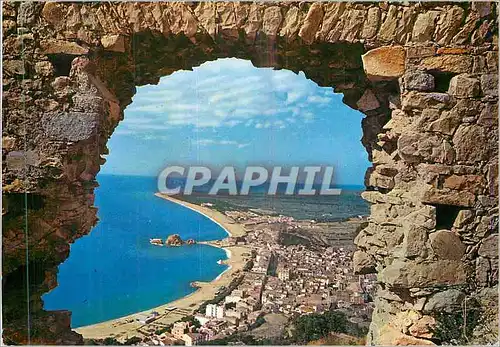 Moderne Karte Blanes Costa Brava Vue Generale