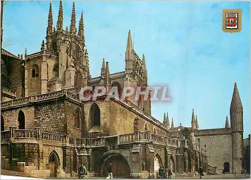 Cartes postales moderne Burgos Catedral Vue Partielle