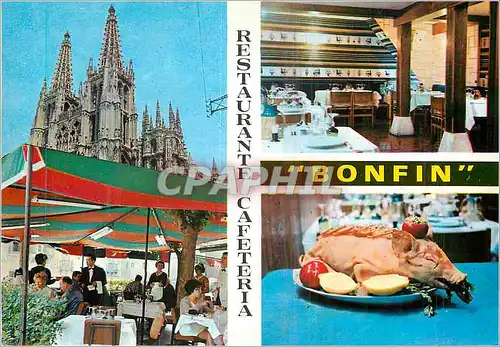 Moderne Karte Restaurante Cafeteria Bonfin Burgos (Espana)