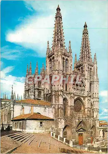 Cartes postales moderne Burgos Catedral Facade Principale