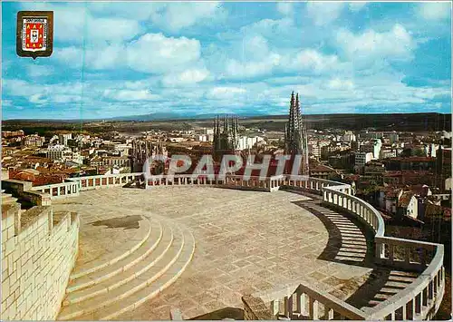 Cartes postales moderne Burgos vue Partielle des Mirador du Chateau