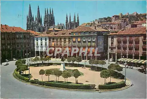 Cartes postales moderne Burgos Place de Antonio Statue de Charles III