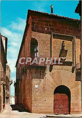 Moderne Karte Caceres Maison des Carbajales Facade Siecle XV