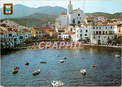 Moderne Karte Cadaques (Gerons) Port Alguer