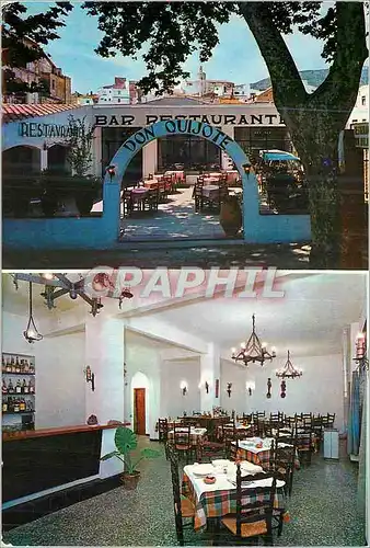 Moderne Karte Restaurante Don Quijote Cadaques costa Brava
