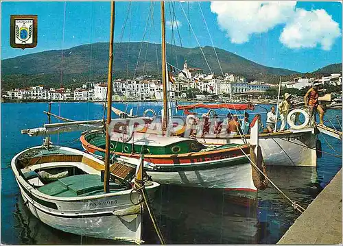 Cartes postales moderne Cadaques costa Brava Vue Partielle Bateaux