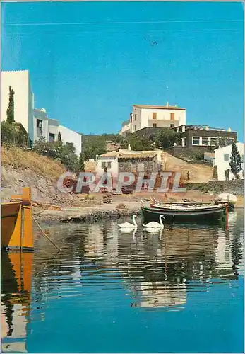 Moderne Karte Costa Brava Cadaques coin de Port Lligat