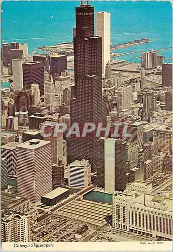Cartes postales moderne Chicago Skyscrapers Aerial View of two of the Tallest Buildings in the World